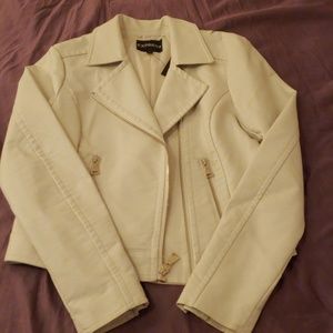 White leather jacket